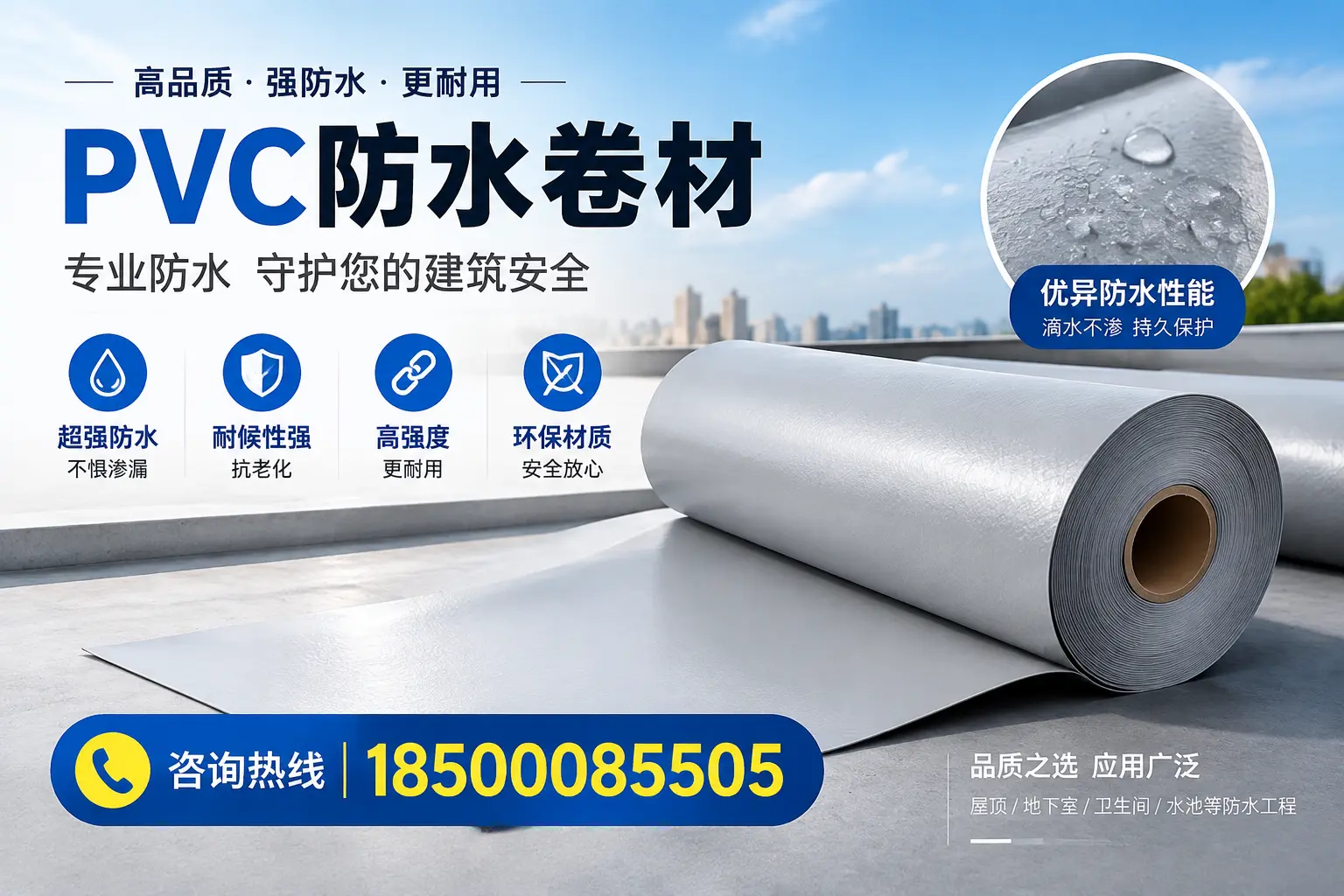 中卫地区pvc防水卷材的市场现状与发展趋势
